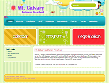 Tablet Screenshot of mtcalvaryedu.org